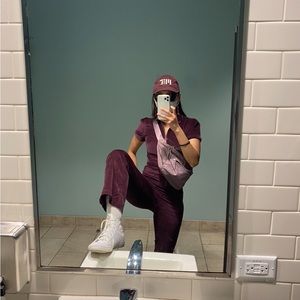 Urban Outfitters purple corduroy jumpsuit